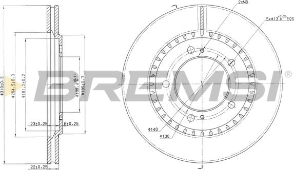 Bremsi CD7282V - Bremžu diski autodraugiem.lv