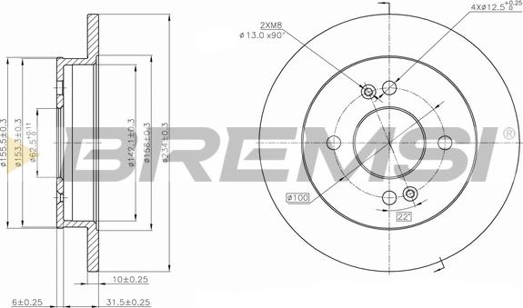 Bremsi CD7793S - Bremžu diski autodraugiem.lv