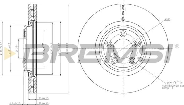 Bremsi CD7702V - Bremžu diski autodraugiem.lv