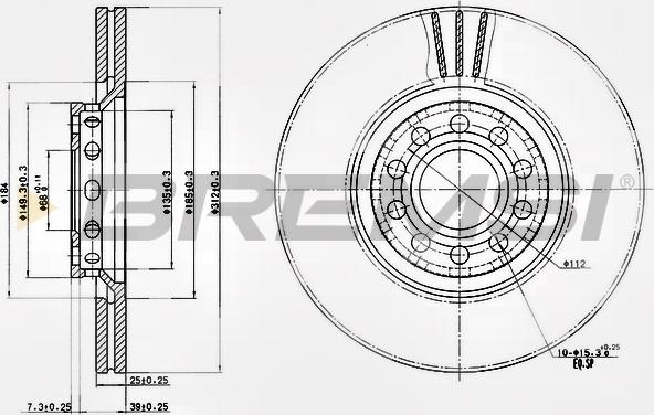 Bremsi CD7707V - Bremžu diski autodraugiem.lv