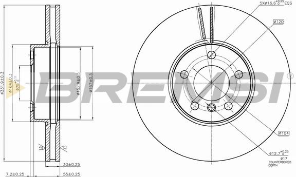 Bremsi CD7714V - Bremžu diski autodraugiem.lv