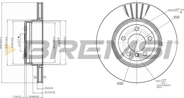 Bremsi CD7716V - Bremžu diski autodraugiem.lv