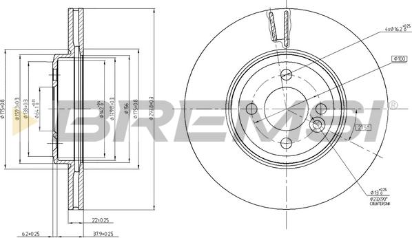 Bremsi CD7711V - Bremžu diski autodraugiem.lv