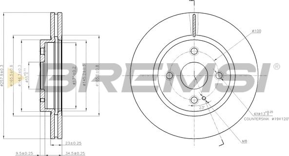 Bremsi CD7738V - Bremžu diski autodraugiem.lv