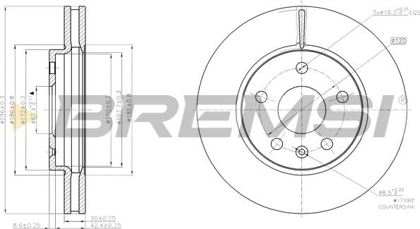 Bremsi CD7721V - Bremžu diski autodraugiem.lv