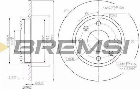 Bremsi DBA059S - Bremžu diski autodraugiem.lv