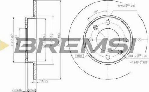 Bremsi DBB178S - Bremžu diski autodraugiem.lv