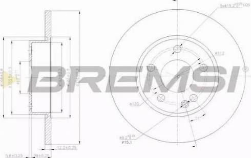 Bremsi DBB219S - Bremžu diski autodraugiem.lv