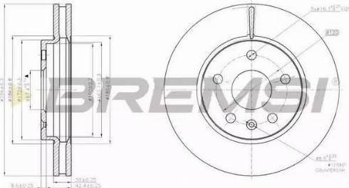 Bremsi DBB721V - Bremžu diski autodraugiem.lv