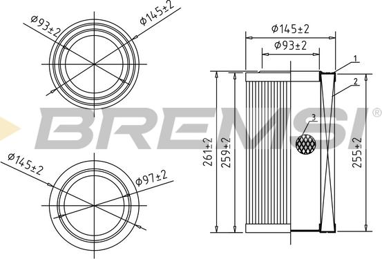 Bremsi FA0584 - Gaisa filtrs autodraugiem.lv