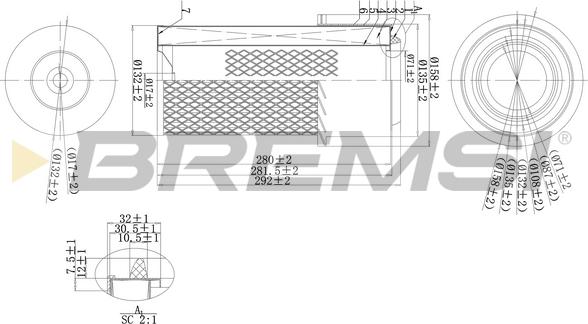Bremsi FA1669 - Gaisa filtrs autodraugiem.lv
