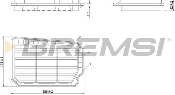 Bremsi FA1620 - Gaisa filtrs autodraugiem.lv