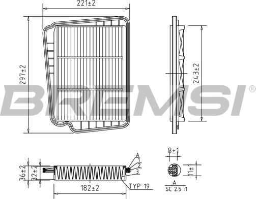 Bremsi FA1621 - Gaisa filtrs autodraugiem.lv