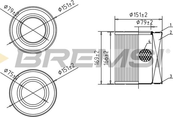 Bremsi FA1080 - Gaisa filtrs autodraugiem.lv