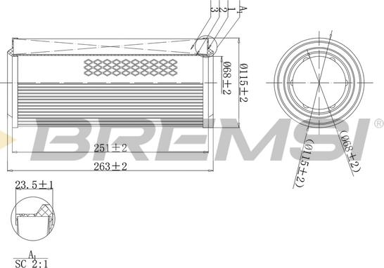 Bremsi FA1140 - Gaisa filtrs autodraugiem.lv