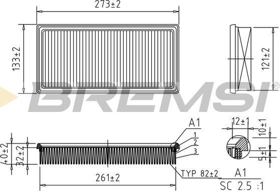 Bremsi FA2153 - Gaisa filtrs autodraugiem.lv