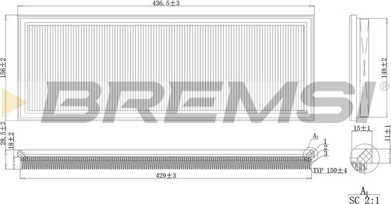 Bremsi FA2137 - Gaisa filtrs autodraugiem.lv