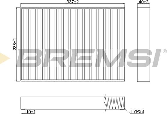 Bremsi FC0952A - Filtrs, Salona telpas gaiss autodraugiem.lv