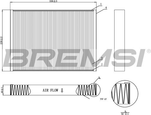 Bremsi FC0952 - Filtrs, Salona telpas gaiss autodraugiem.lv