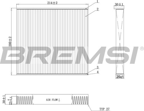 Bremsi FC0905C - Filtrs, Salona telpas gaiss autodraugiem.lv