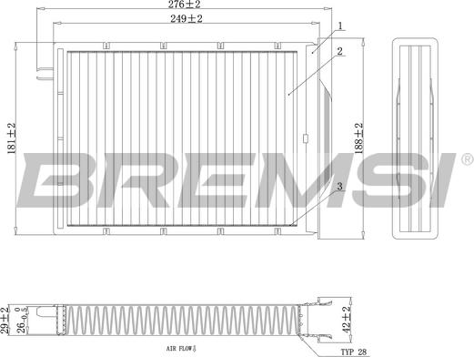 Bremsi FC0980C - Filtrs, Salona telpas gaiss autodraugiem.lv