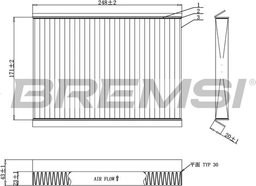 Bremsi FC0929C - Filtrs, Salona telpas gaiss autodraugiem.lv