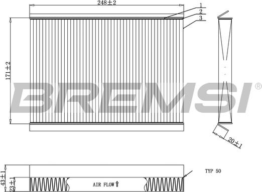 Bremsi FC0929 - Filtrs, Salona telpas gaiss autodraugiem.lv