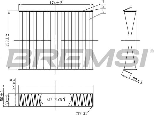 Bremsi FC0490C - Filtrs, Salona telpas gaiss autodraugiem.lv