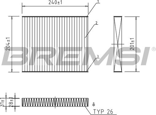 Bremsi FC0449A - Filtrs, Salona telpas gaiss autodraugiem.lv