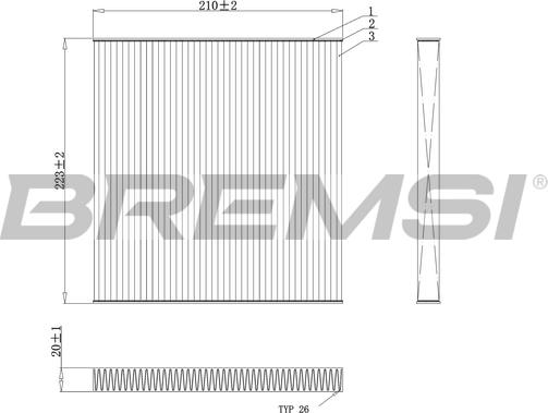 Bremsi FC0445A - Filtrs, Salona telpas gaiss autodraugiem.lv