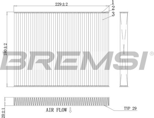 Bremsi FC0443C - Filtrs, Salona telpas gaiss autodraugiem.lv