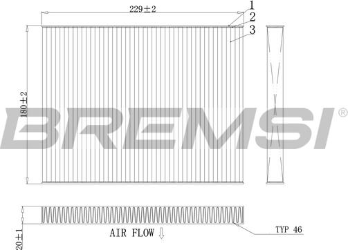 Bremsi FC0443 - Filtrs, Salona telpas gaiss autodraugiem.lv