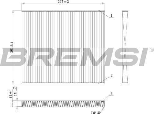 Bremsi FC0447A - Filtrs, Salona telpas gaiss autodraugiem.lv