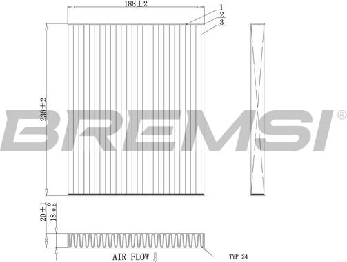 Bremsi FC0451A - Filtrs, Salona telpas gaiss autodraugiem.lv