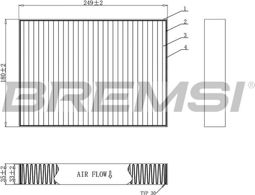 Bremsi FC0457C - Filtrs, Salona telpas gaiss autodraugiem.lv