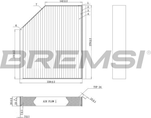 Bremsi FC0406A - Filtrs, Salona telpas gaiss autodraugiem.lv