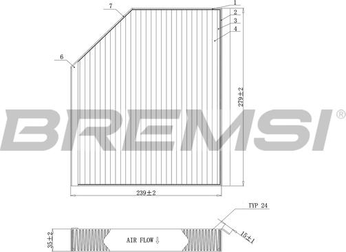 Bremsi FC0406C - Filtrs, Salona telpas gaiss autodraugiem.lv