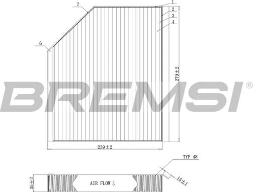 Bremsi FC0406 - Filtrs, Salona telpas gaiss autodraugiem.lv