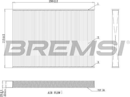 Bremsi FC0412A - Filtrs, Salona telpas gaiss autodraugiem.lv