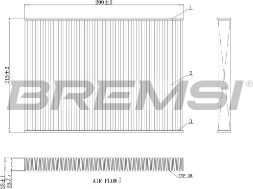 Bremsi FC0412C - Filtrs, Salona telpas gaiss autodraugiem.lv