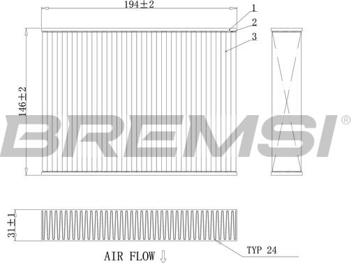 Bremsi FC0432A - Filtrs, Salona telpas gaiss autodraugiem.lv