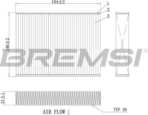 Bremsi FC0432 - Filtrs, Salona telpas gaiss autodraugiem.lv