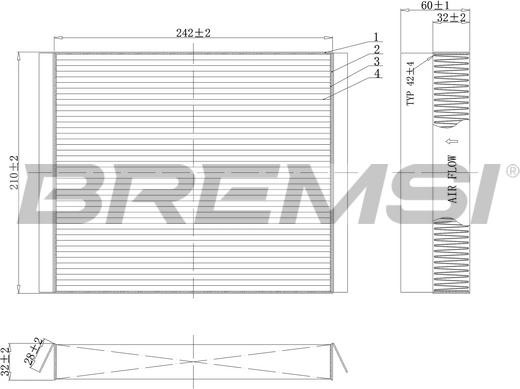 Bremsi FC0501 - Filtrs, Salona telpas gaiss autodraugiem.lv