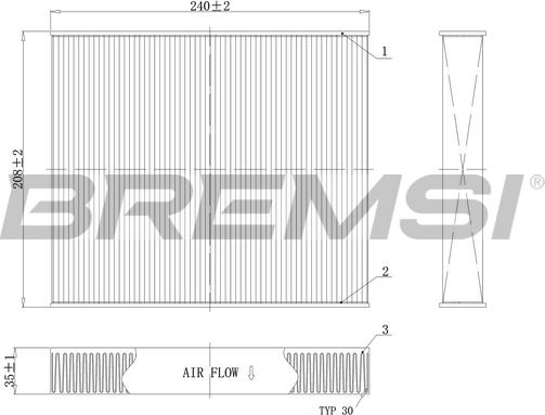 Bremsi FC0094C - Filtrs, Salona telpas gaiss autodraugiem.lv