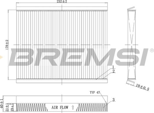 Bremsi FC0091 - Filtrs, Salona telpas gaiss autodraugiem.lv