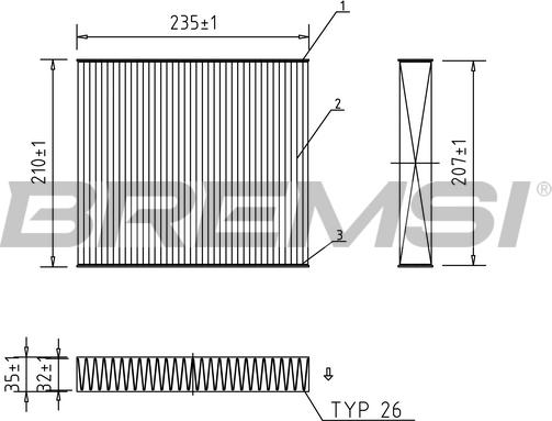 Bremsi FC0068A - Filtrs, Salona telpas gaiss autodraugiem.lv