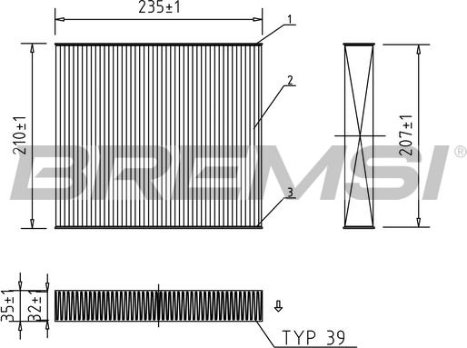 Bremsi FC0068 - Filtrs, Salona telpas gaiss autodraugiem.lv