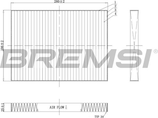 Bremsi FC0084C - Filtrs, Salona telpas gaiss autodraugiem.lv