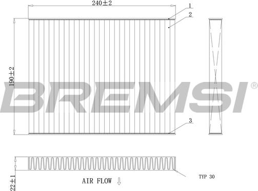 Bremsi FC0081C - Filtrs, Salona telpas gaiss autodraugiem.lv