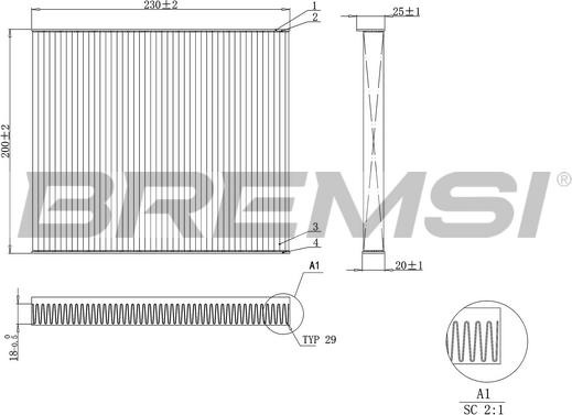 Bremsi FC0079A - Filtrs, Salona telpas gaiss autodraugiem.lv